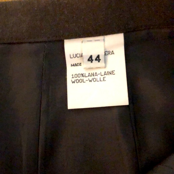 Luciano Barbera brown, light wool skirt. - Picture 3 of 4